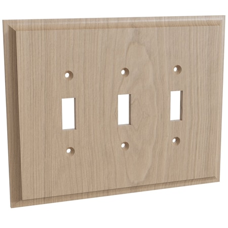 Designs Of Distinction Triple Light Switch Plate - Cherry 01453001CH1